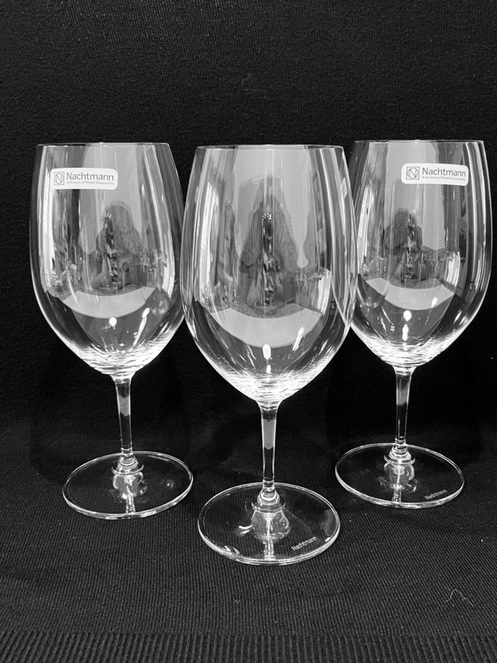 Nachtmann Bordeaux Wine Glasses Riedel Crystal Set of 3